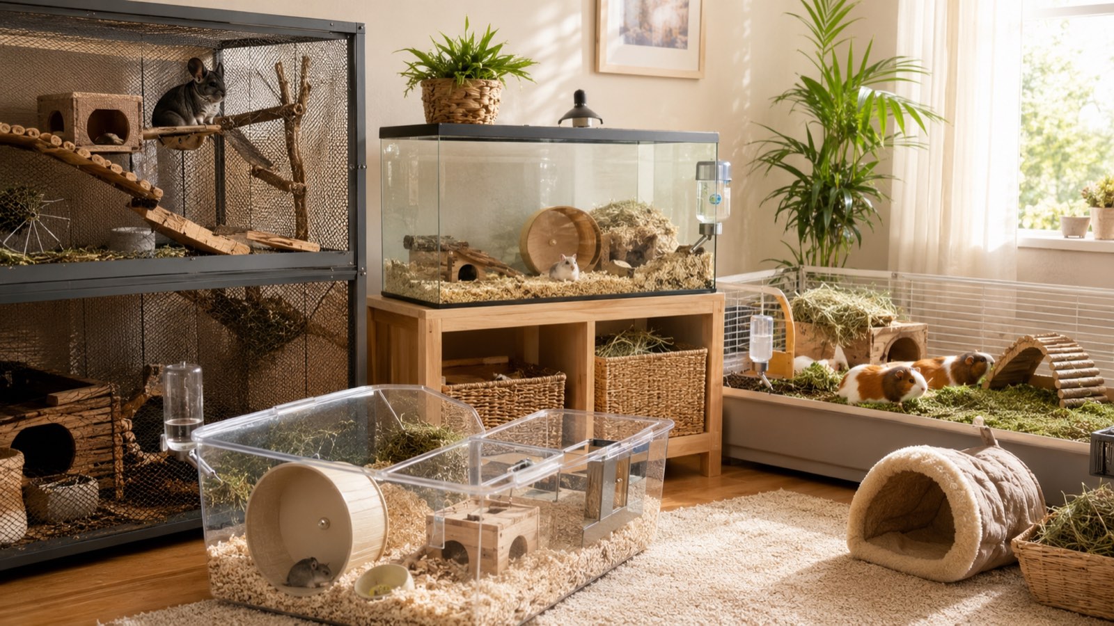 Small-animal housing and enclosures at House of Chinchilla